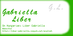 gabriella liber business card